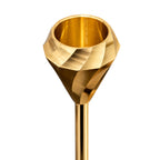 Luxury Gold Diamond Candle Holders – 3 Sizes