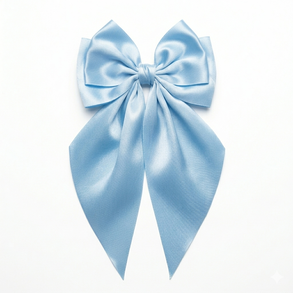 Givana elegant satin ribbon bow hair clip with a decorative bow design, perfect for accessorizing hairstyles.