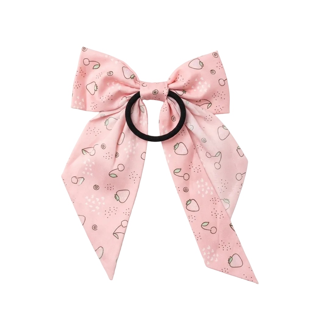 Givana patterned ribbon elastic hair tie with colorful floral design on smooth stretch elastic for stylish hair accessories.