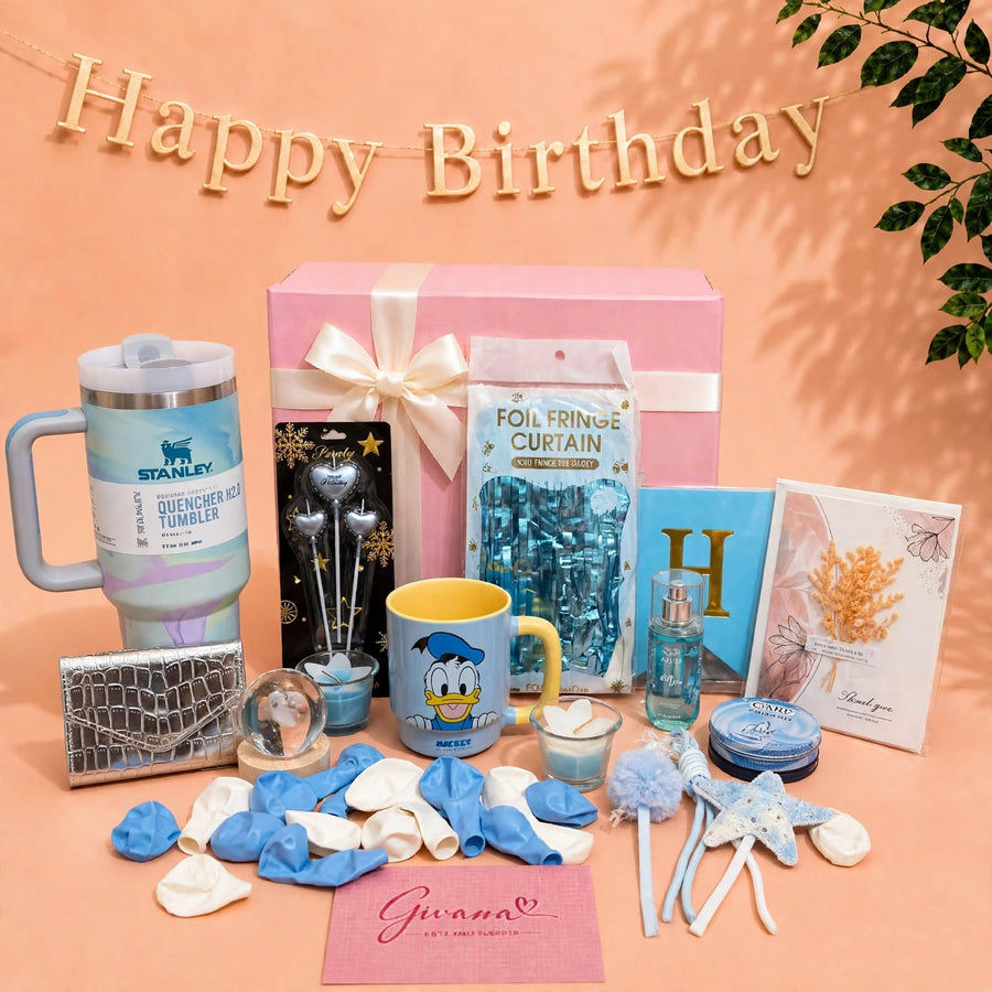 Blue Birthday Mega Gift Box | ✨ (13 Gifts Inside)✨