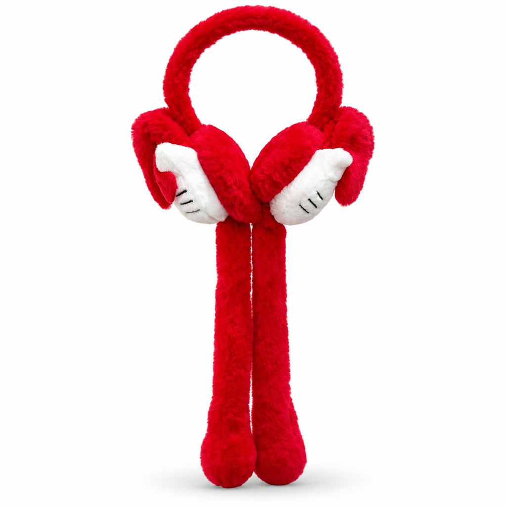 Hello Kitty Moving Ears Plush Earmuffs – 3 Colors