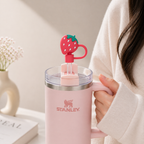 Berry Cute Straw Topper – Stanley Mug Accessory- Sweet Edition 🍓✨