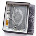 Gray Islamic gift box by Givana featuring elegant design, perfect for gifting and religious occasions.