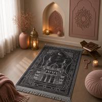 سجادة صلاة كلاسيكية رمادية 🩶💫