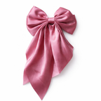 Elegant Double-Layer Silk Satin Ribbon Hair Bow - Givana