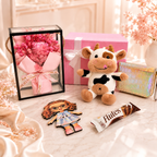 Cow & pink flower 5 Gifts Eid Al-Adha Box 💕🌷