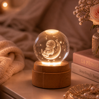 Fall in Love Moon Glow – Crystal Lamp (small & Medium & large Size) 🌙💖
