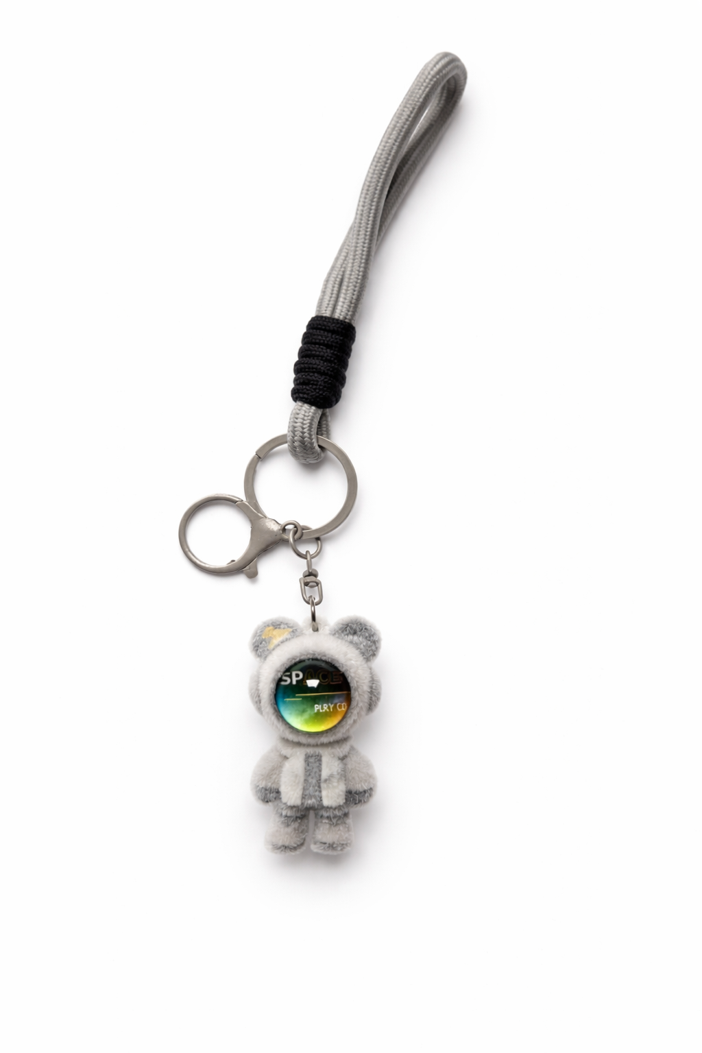 Givana astronaut space keychain featuring a detailed miniature astronaut figure on a silver keyring.