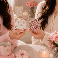 مرآة جيب فاخرة على الوجهين - متوفرة بـ 7 تصاميم 💞