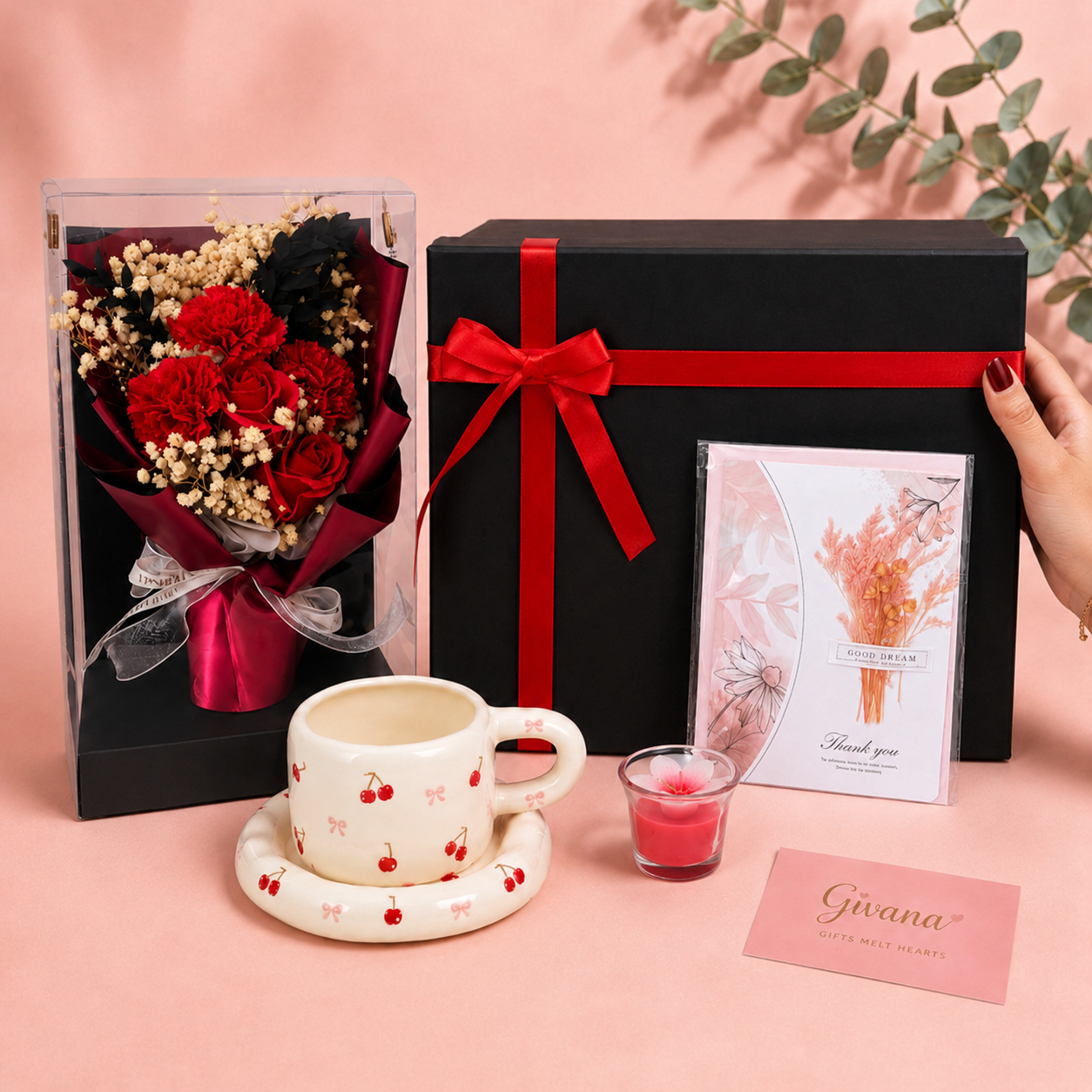 Givana Dream Collection | Coffee & Cherry Dream |4 Gifts Inside☕️🍒.
