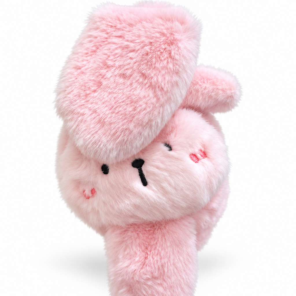 Bunny Moving Ears Plush Earmuffs – 4 Colors