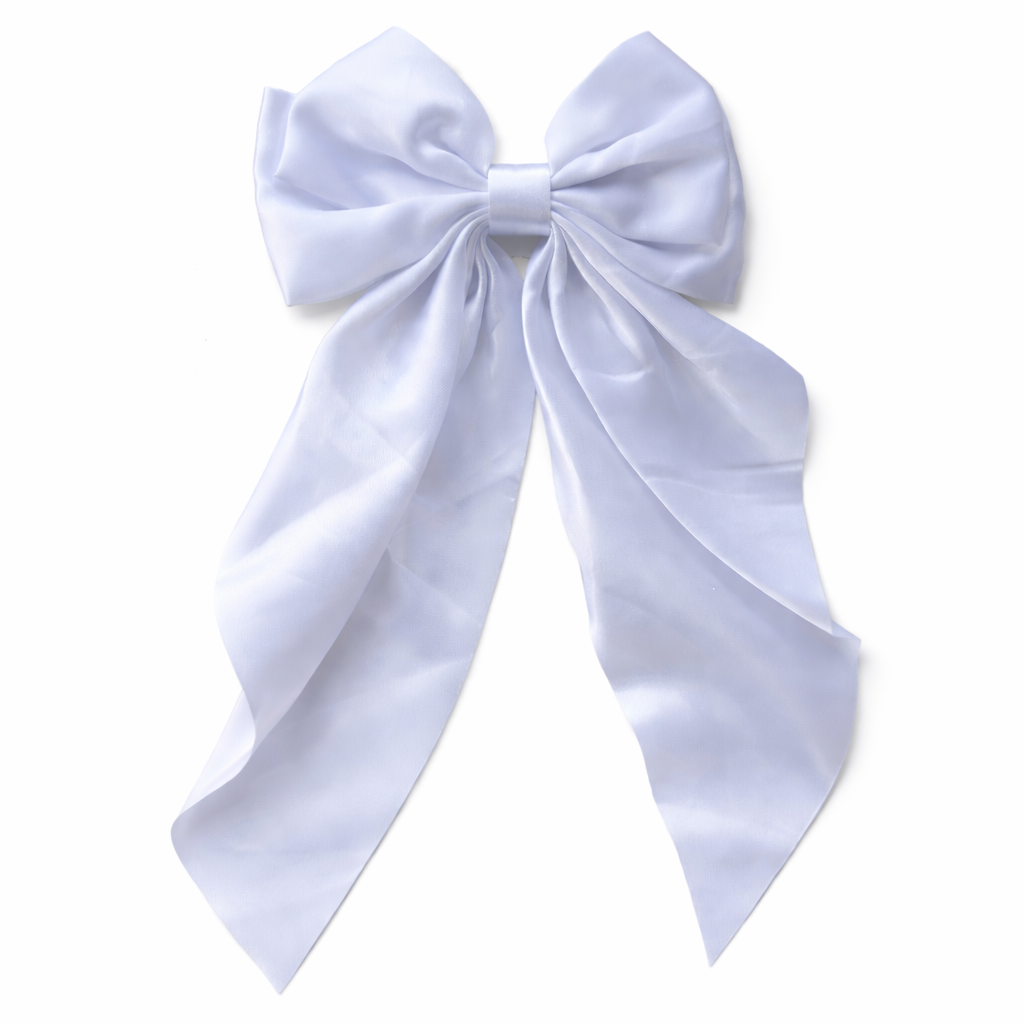 Givana satin ribbon bow hair clip with a stylish satin bow and metal alligator clip for hair styling.