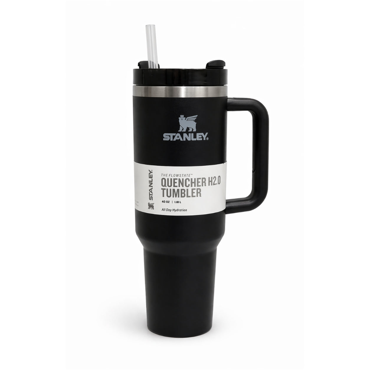 Givana Stanley Glow Tumbler mug in six vibrant colors with glowing accents, perfect for hot and cold beverages.