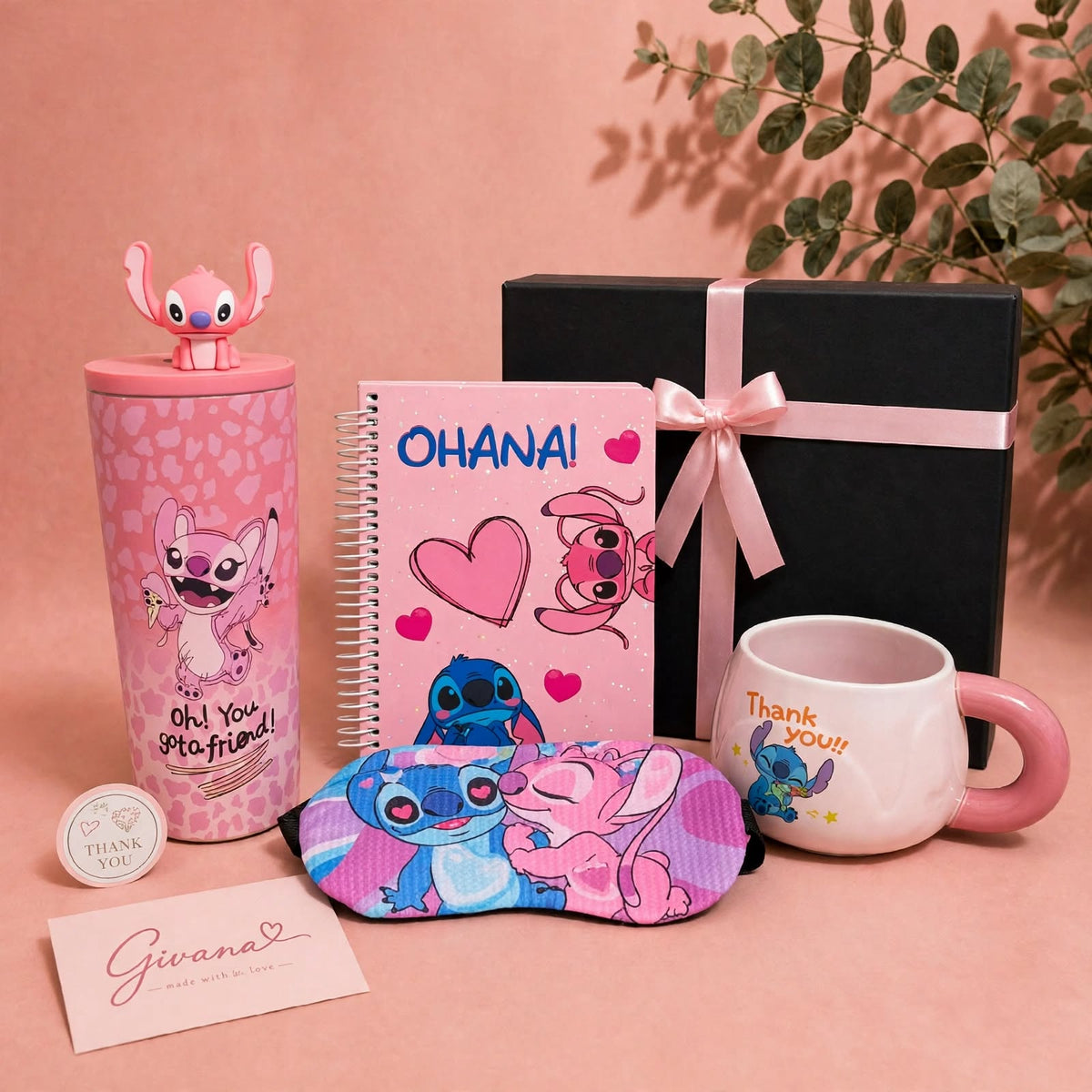 Ohana pink Box | Stitch Lover | 4 Gifts