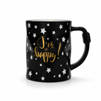 Starlight Happiness Cup 🖤 — Feel the joy in every sip ✨