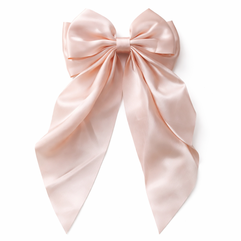 Satin Ribbon Bow Hair Clip - Givana
