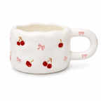 Cherry Bow Mug & Plate Set 🍒🎀