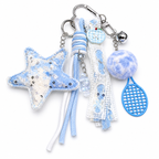 Ocean Vibes Starfish Charm Keychain ✨🩵