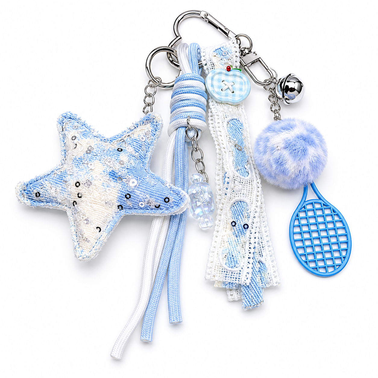 Ocean Vibes Starfish Charm Keychain ✨🩵