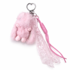 Givana bunny keychain featuring a cute rabbit design with a soft texture and keyring attachment.