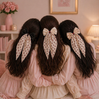 Cherry Babe Clip-On Bow by Givana in four colors, featuring a cute cherry design on a stylish hair accessory.