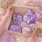 Purple Lovers gift box from Givana featuring eight surprise compartments and vibrant purple packaging.