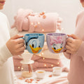 Disney 3D large ceramic mug couples set by Givana, featuring colorful Disney characters and detailed 3D design.