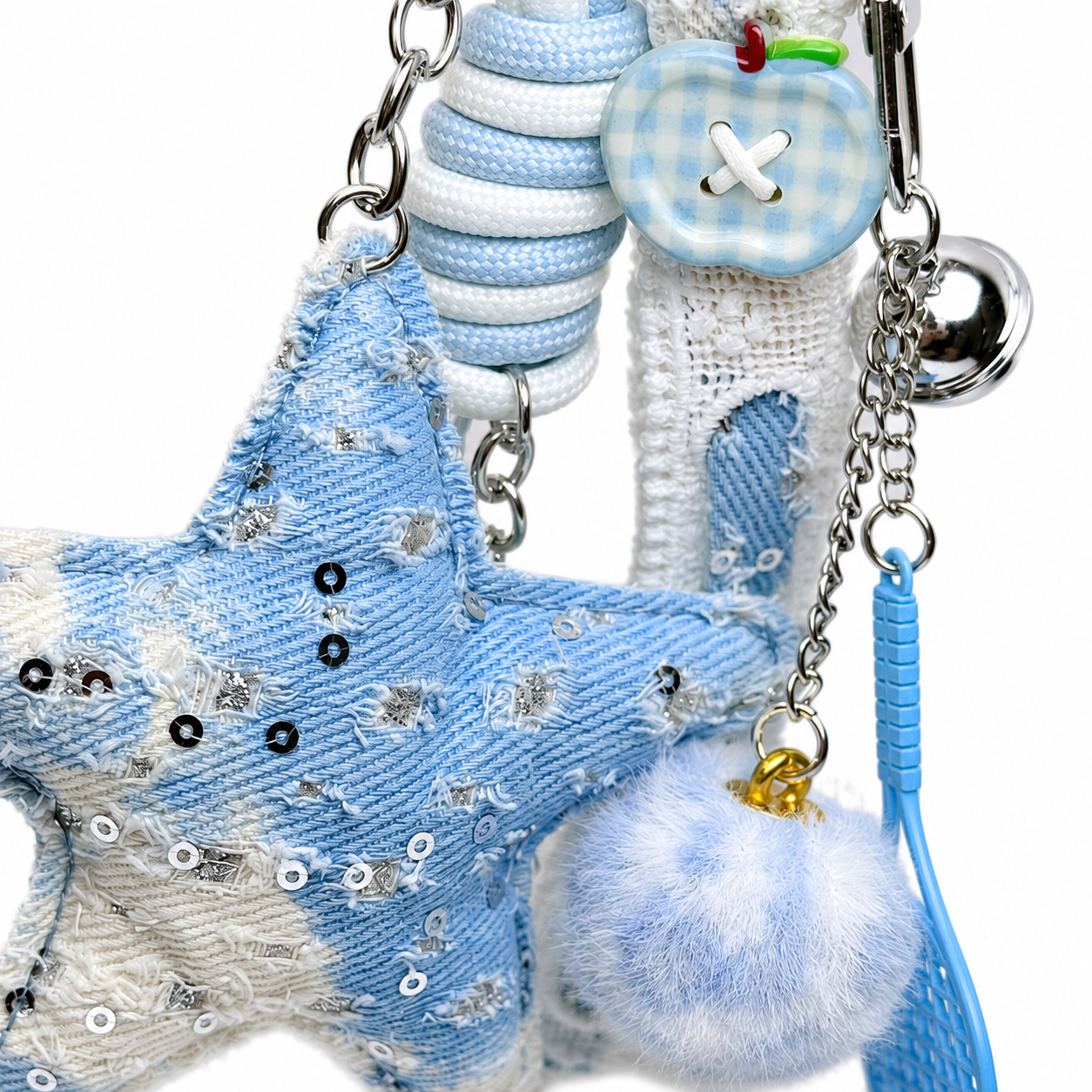 Ocean Vibes Starfish Charm Keychain ✨🩵