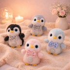 Givana Cuddle Penguin Squad plush toy in four adorable colors, soft and cuddly penguin stuffed animal for kids and collectors