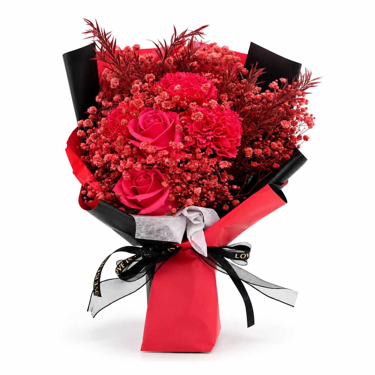 Midnight Red Luxury Bloom Box🌹🖤