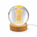 Cosmic Explorer Glow – Rotating Crystal Lamp (Large Size) 🚀✨