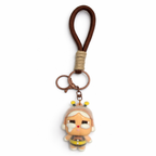 Givana Cry Baby character keychain with colorful design and detailed cartoon face, perfect for attaching to bags or keys.