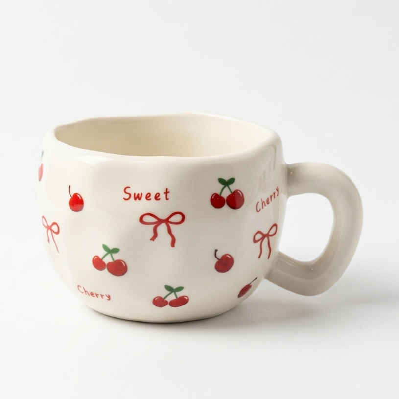 Givana SHEIN mug with a colorful printed design, ceramic cup featuring a comfortable handle for everyday use.