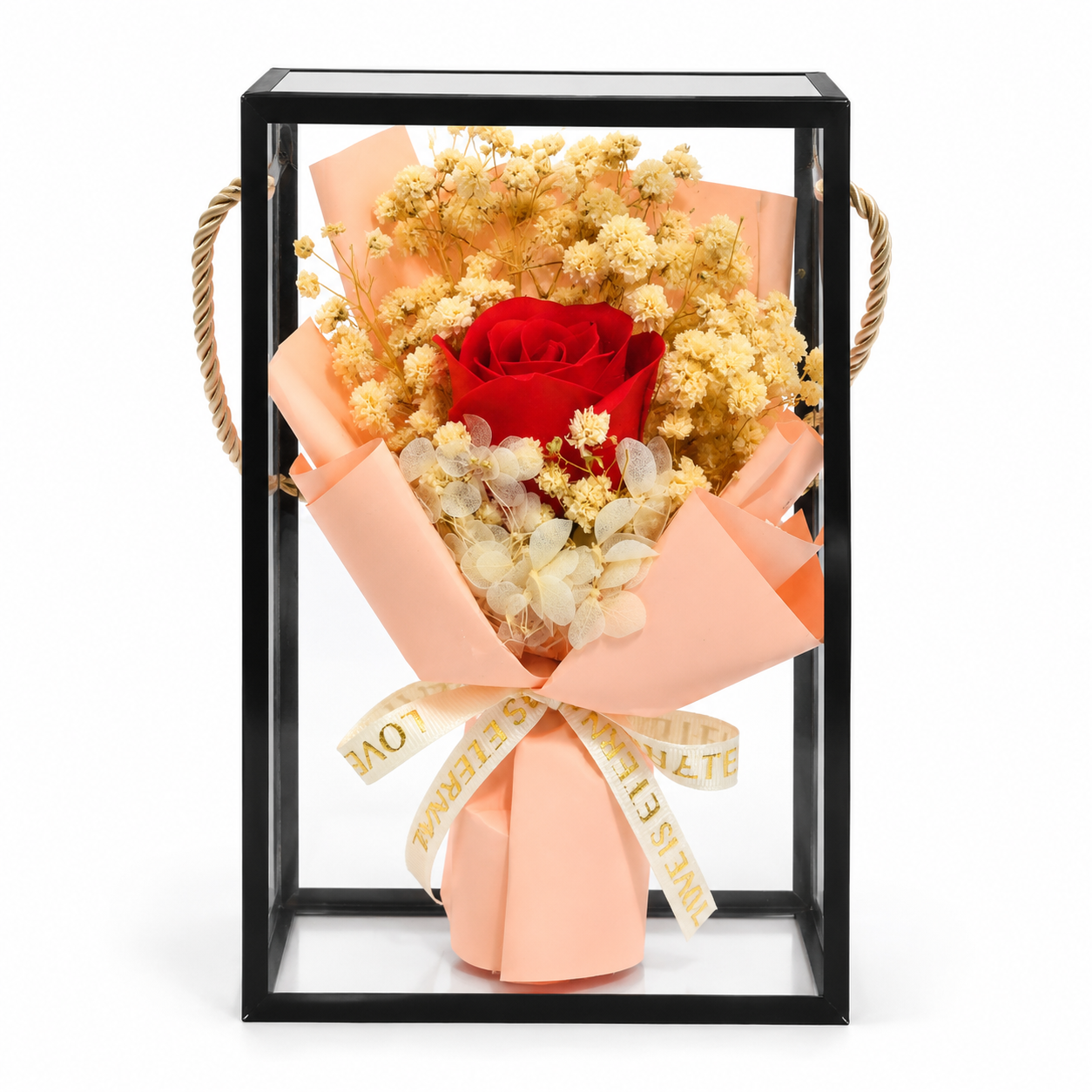 Mini Peach Red Luxury Bloom Box🌹