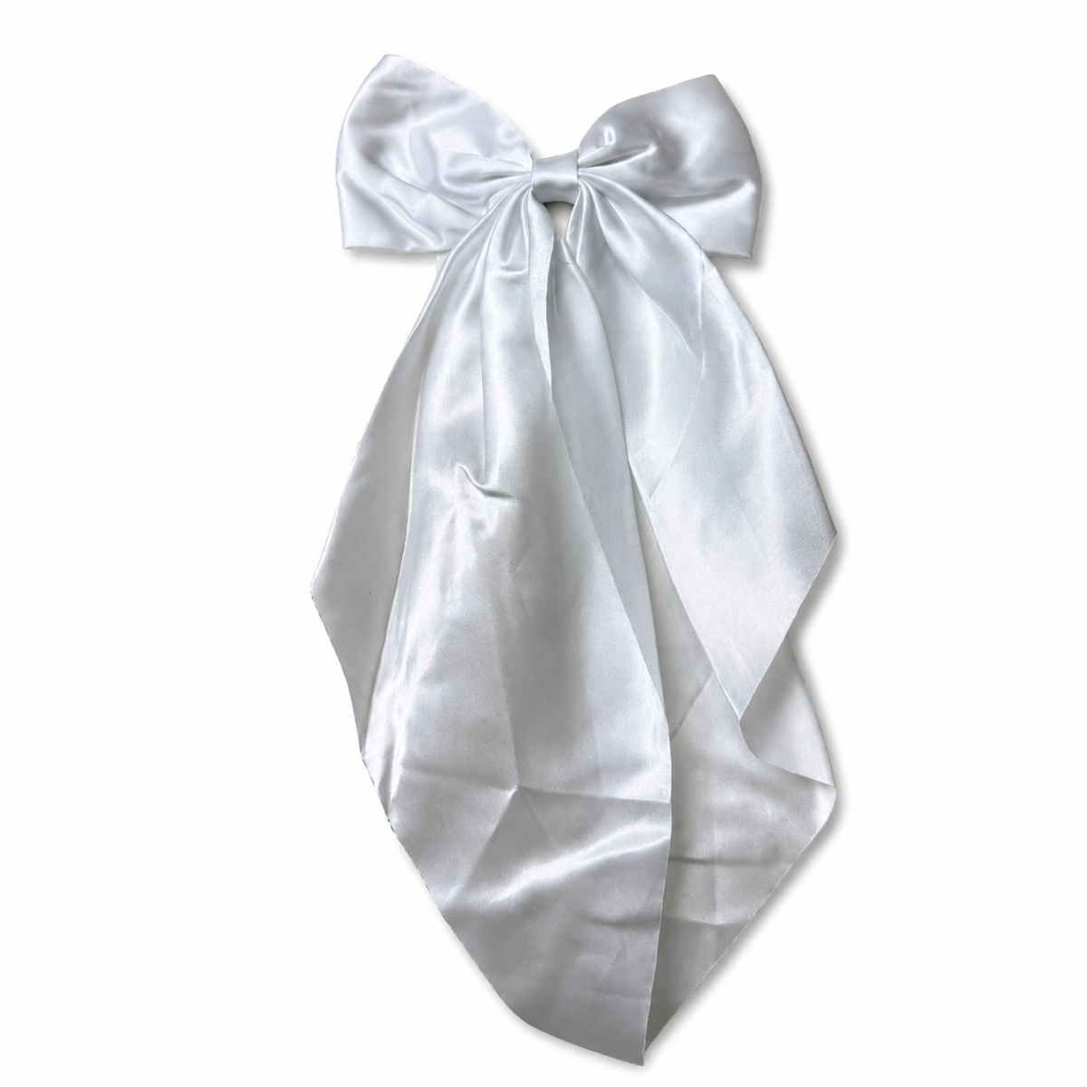 Long Satin Bow Hair Clip 🎀✨