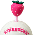 Cute Bear Strawberry Tumbler with Straw