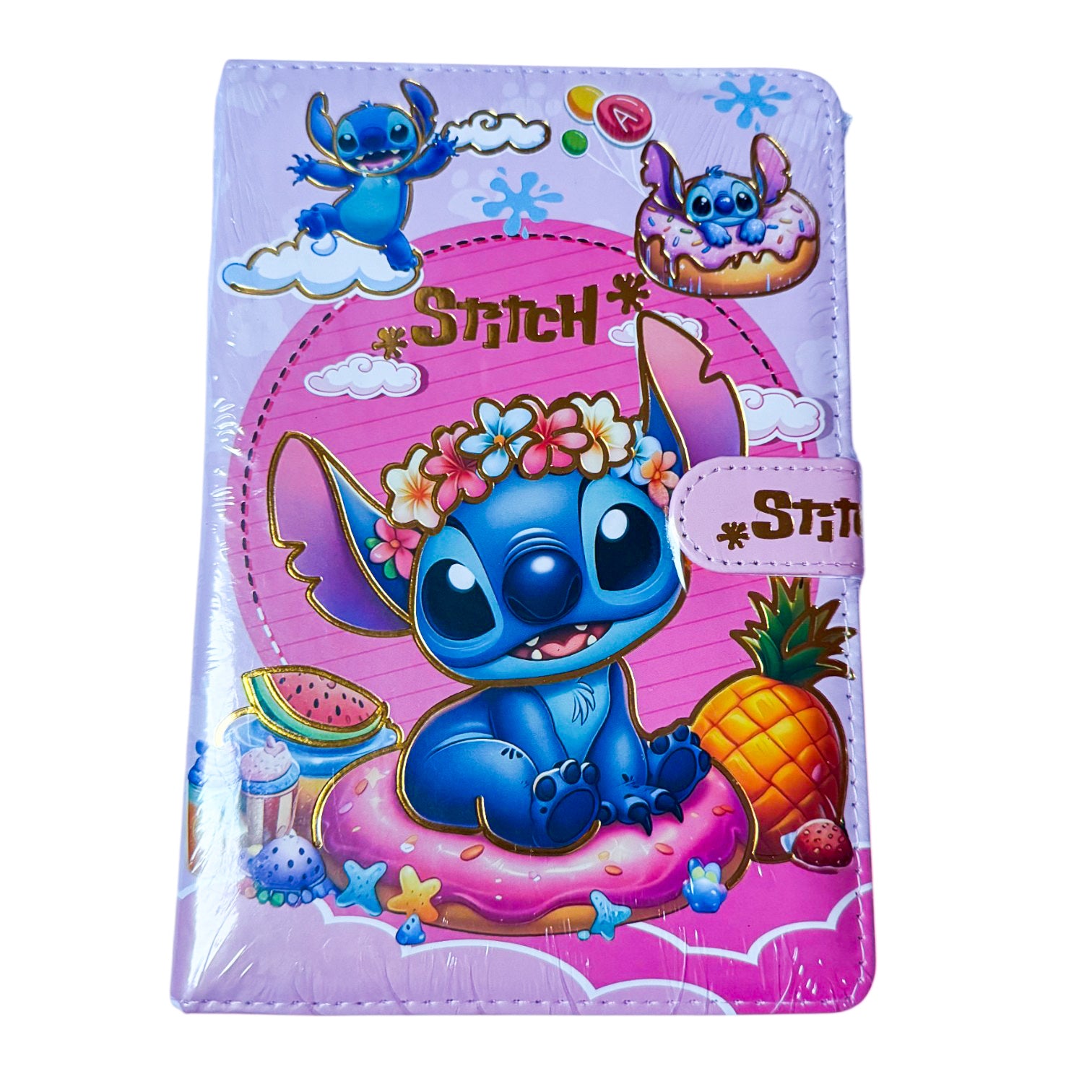 Stitch’s Sweet Kiss Box by Givana featuring colorful, cartoon-style packaging with images of Stitch from Disney's Lilo & Stitch.