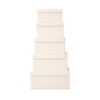Off-white Givana gift box with decorative fillers, perfect for gift packaging and presentation.