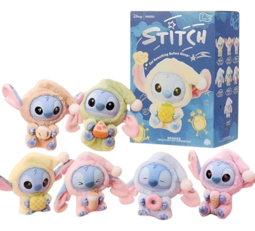 Givana Disney Stitch Sleepy Mystery Box keychain featuring Stitch with sleepy eyes and soft pastel colors, collectible and adorable.
