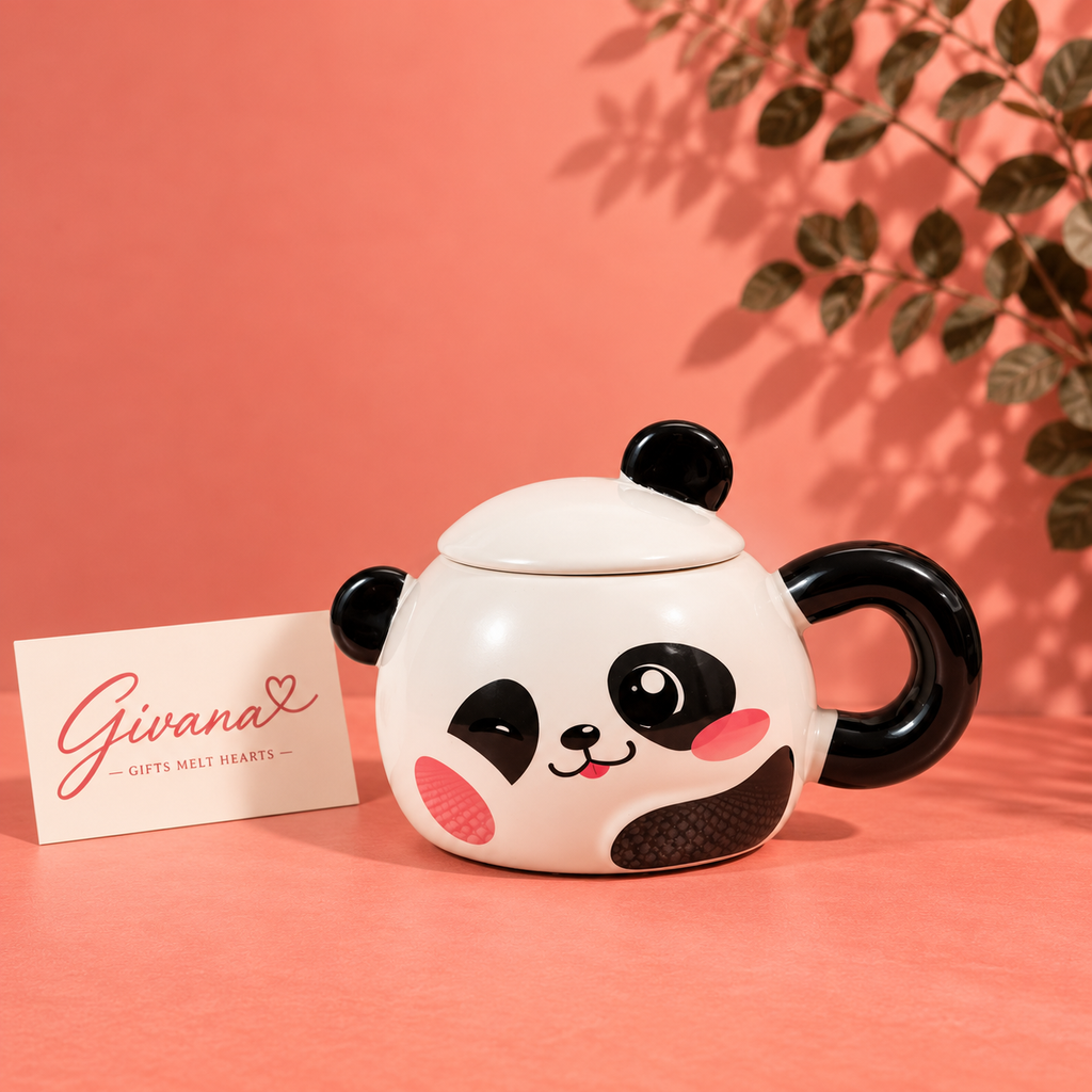 Cute Panda Mug with Lid