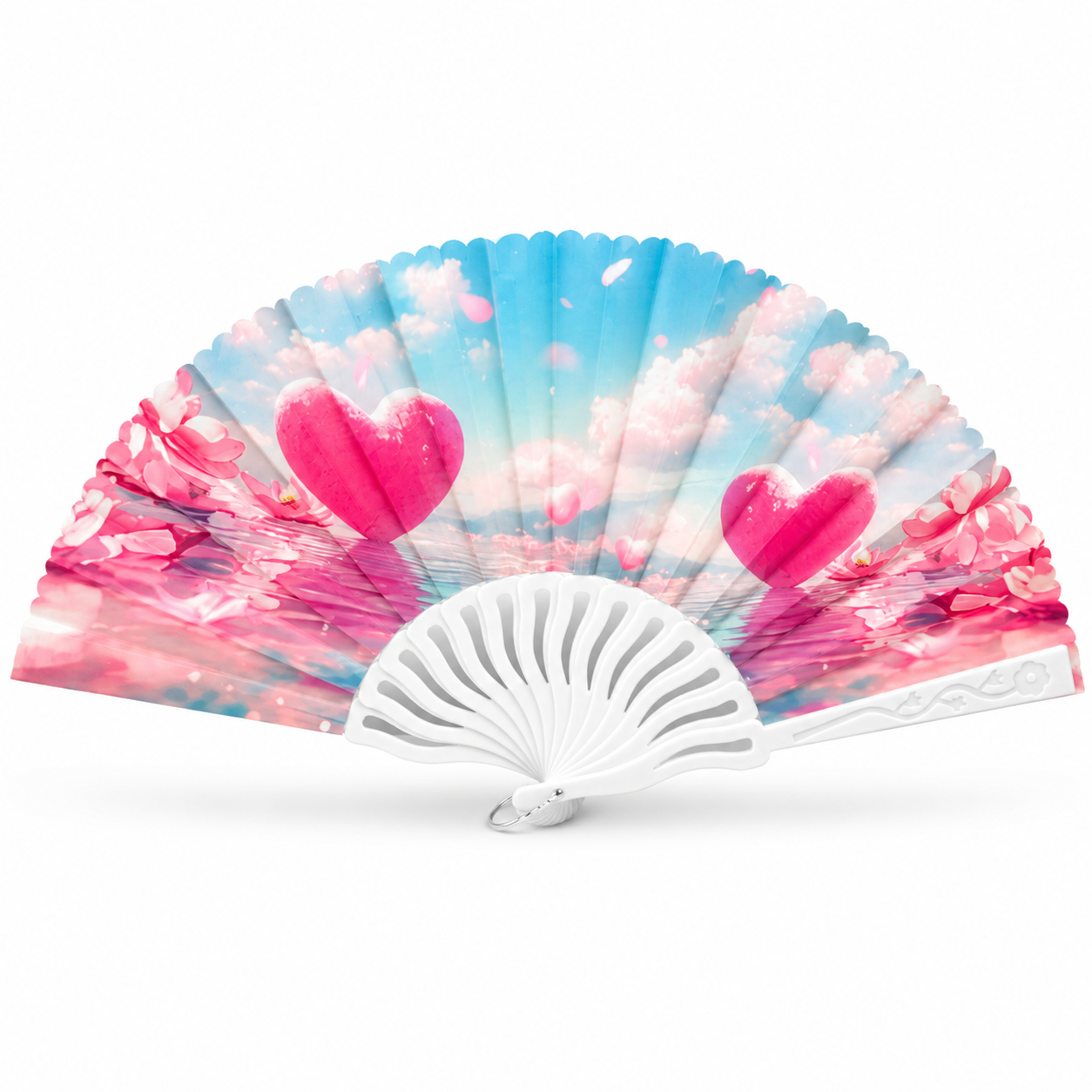 Aesthetic Folding Hand Fan – Available in Different Designs ✨🩷