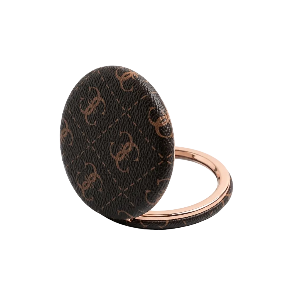 Givana luxury double-sided pocket mirror with elegant design, showing reflective surfaces on both sides for easy makeup and grooming.