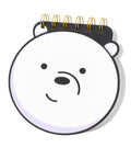 A6 character notebook by 2BE with a transparent cover, featuring colorful character illustrations on the front.